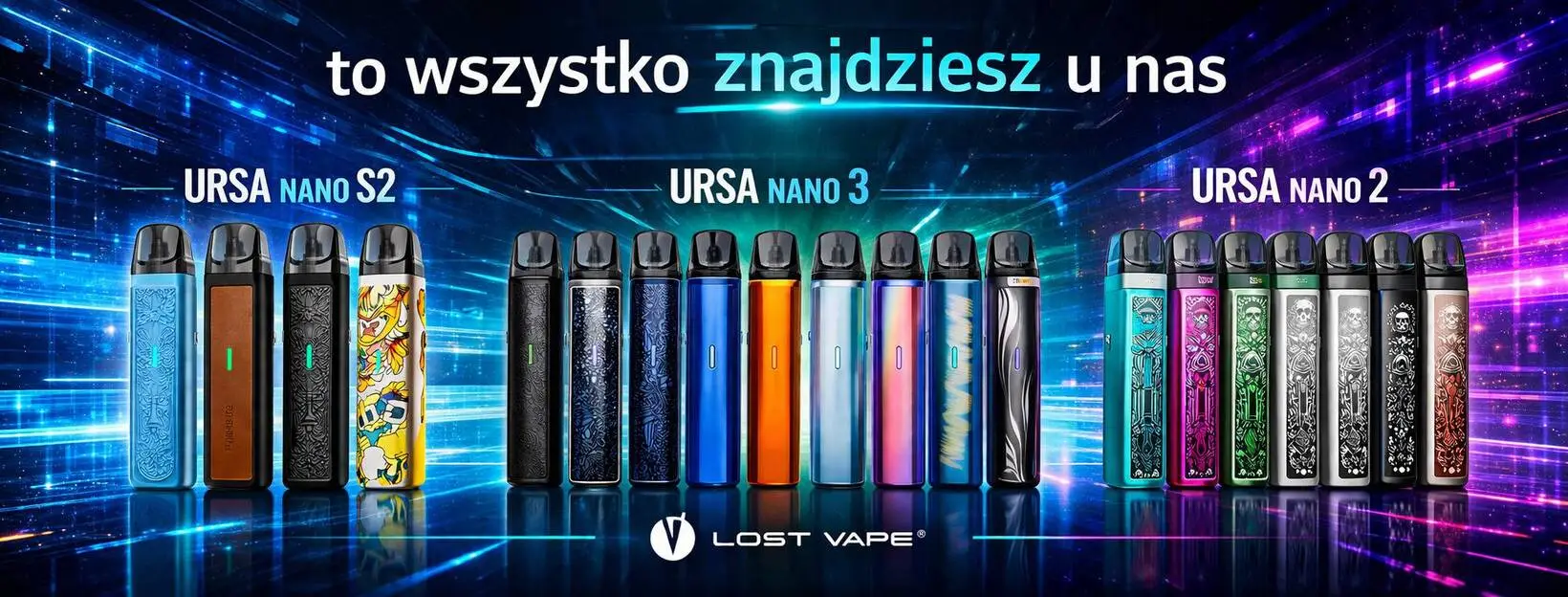 Lost Vape Ursa Nano S2, Ursa Nano 3 i Ursa Nano 2 – to wszystko znajdziesz w Stacji Vapera