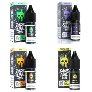 Liquid Dark Line Salt 10 ml 20 mg – smaki Aloe Vera, Blackcurrant, Mango i Pineapple Mojito