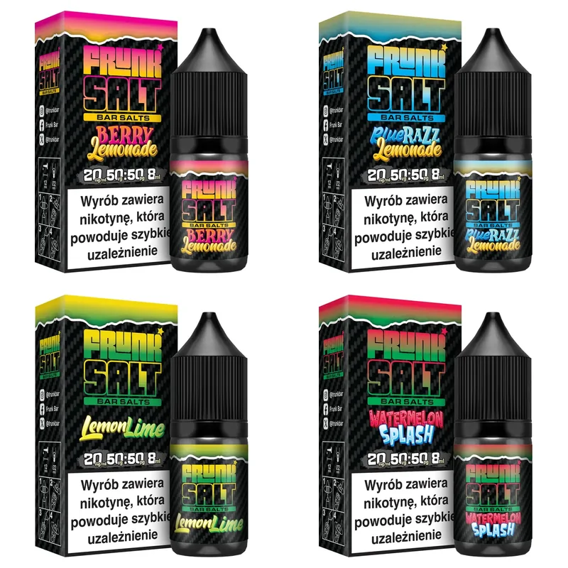 Liquid Frunk Salt 8 ml 20 mg – sól nikotynowa w 25 smakach