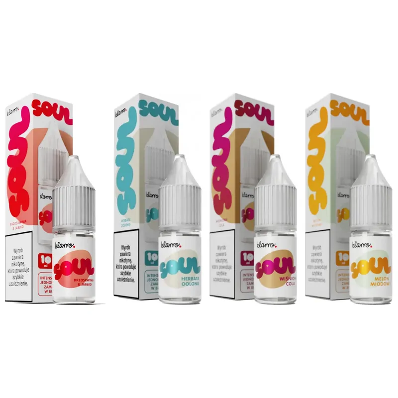 Liquid Klarro Soul Salt 10 ml 20 mg – Brzoskwinia Jabłko, Herbata Oolong, Wiśniowa Cola, Melon Miodowy