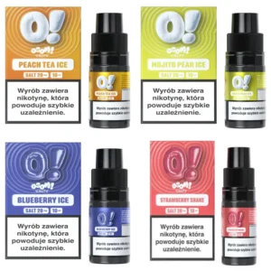 Liquid OSOM! Salts 10 ml 20 mg – Peach Tea Ice, Mojito Pear Ice, Blueberry Ice, Strawberry Shake