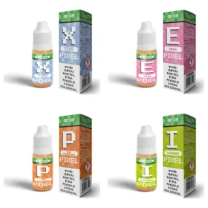 Liquid Pixel 10 ml 6 mg – Borówka Mięta, Guma, Kiwi Truskawka, Limonka