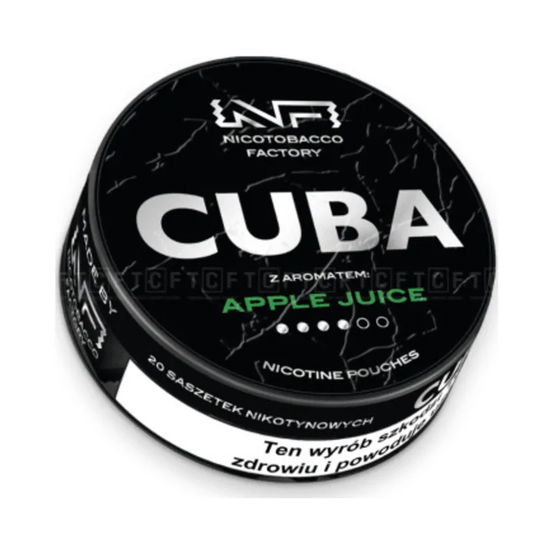 Woreczki nikotynowe CUBA Black 20 mg/g Apple Juice