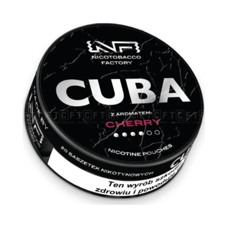 Woreczki nikotynowe CUBA Black 20 mg/g Cherry