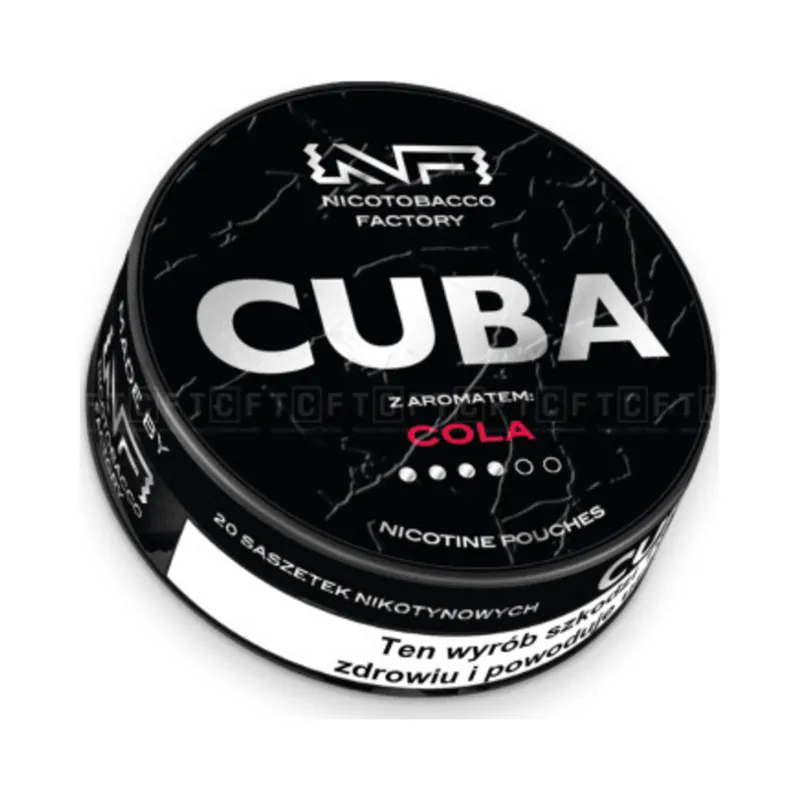 Woreczki nikotynowe CUBA Black 20 mg/g Cola