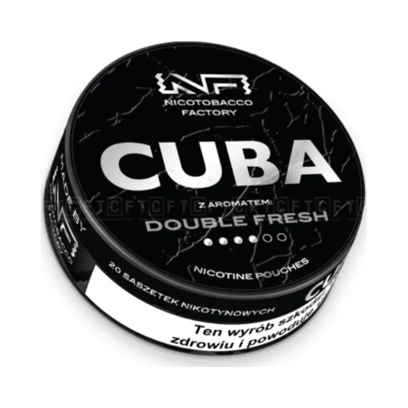 Woreczki nikotynowe CUBA Black 20 mg/g Double Fresh