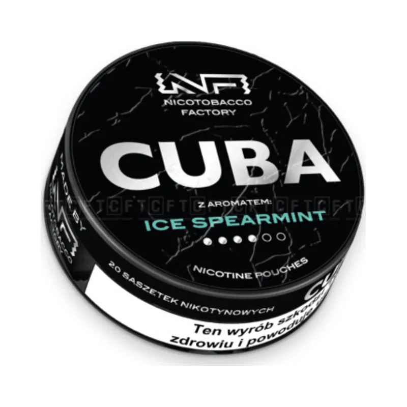 Woreczki nikotynowe CUBA Black 20 mg/g Ice Spearmint