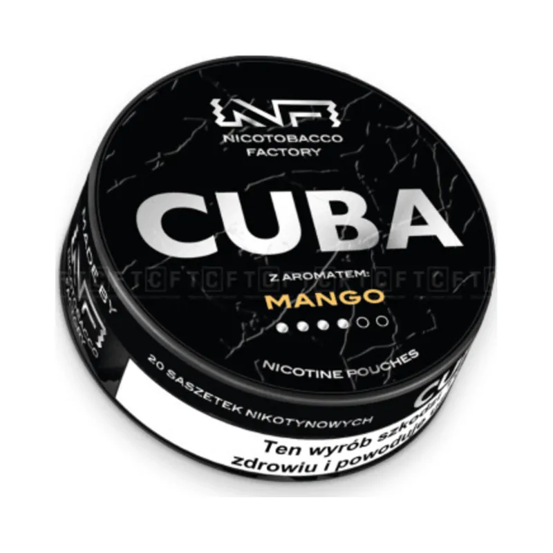 Woreczki nikotynowe CUBA Black 20 mg/g Mango