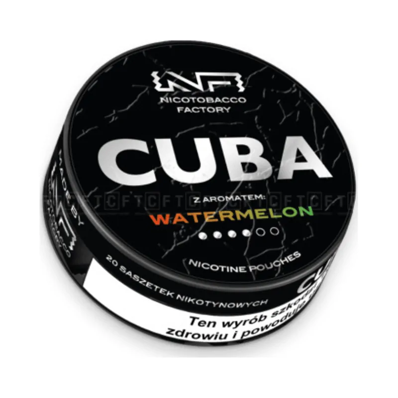 Woreczki nikotynowe CUBA Black 20 mg/g Watermelon
