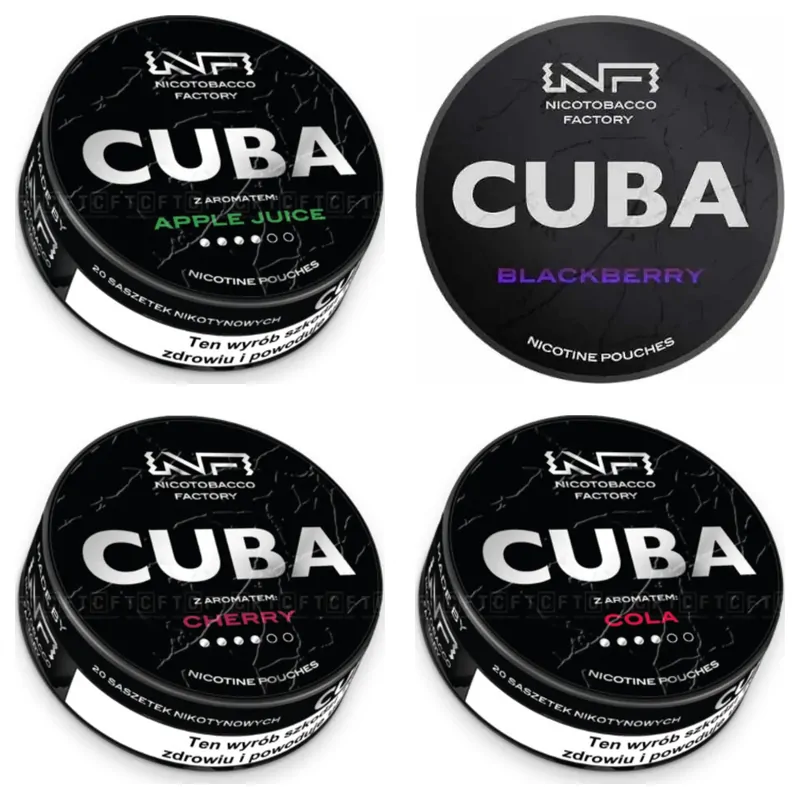 Woreczki nikotynowe CUBA Black 20 mg/g