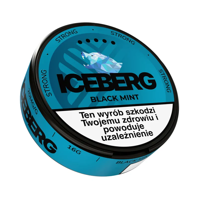 Woreczki nikotynowe ICEBERG 20 mg/g Black Mint