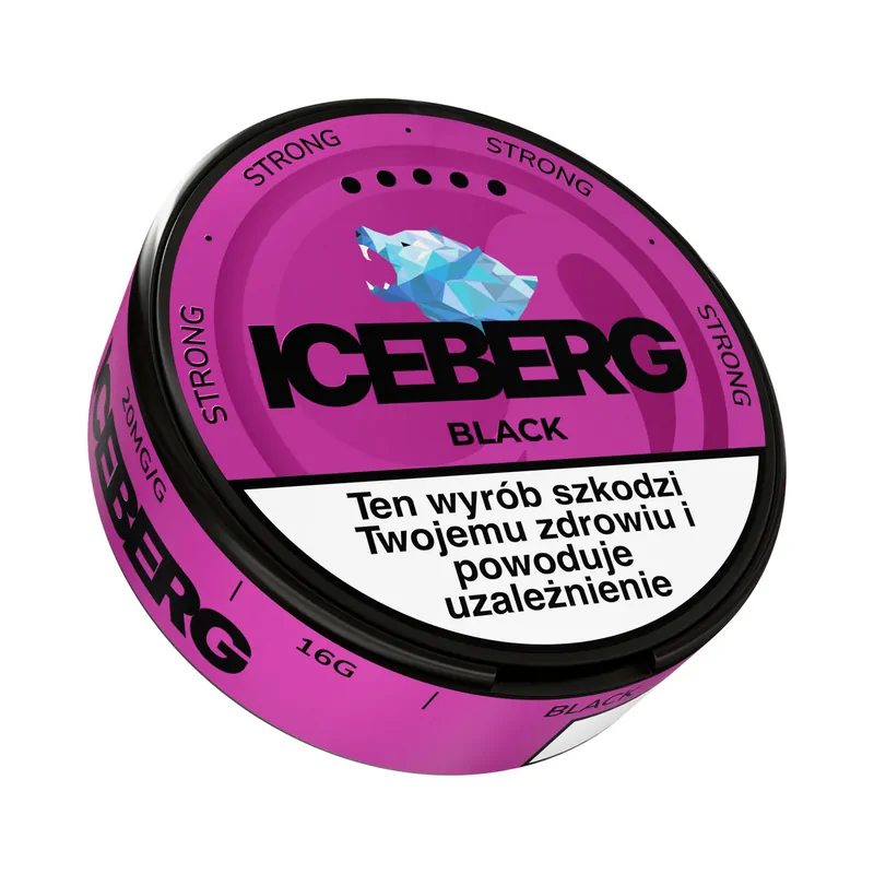 Woreczki nikotynowe ICEBERG 20 mg/g Black
